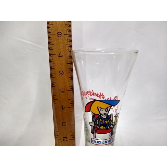Vintage Bud Light Spuds Mackenzie Original Party Animal Set of 2 Pilsner Glasses - Picture 10 of 10